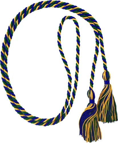 Vista 122 de Cordón de honor de graduación para graduaciones universitarias, escuela secundaria y más duradero y brillante (oro antiguo) - Paquete de 10