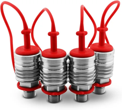 Vista 7 de Multiplicador hidráulico SCV, Kit de desviador/divisor de válvula múltiple con acopladores y control de caja de interruptor, ¡transforme 1 circuito
