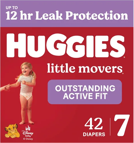 Vista 38 de Pañales Huggies tamaño 3, Little Movers para bebés, talla 3 (16-28 libras), 25 unidades, el empaque puede variar