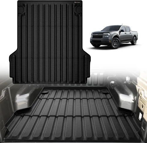 Vista 26 de TripleAliners - Tapete para caja de camioneta (de ejes) de 5 pies, encaje perfecto para pick-up de carga, accesorio de protección de vehículo