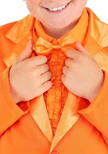 Vista 4 de Chaqueta de esmoquin naranja infantil Multicolor