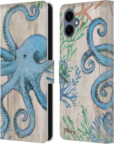 Vista 8 de Head Case Designs Officially Licensed Paul Brent Agate Mermaid Coastal Leather Wallet Case Compatible with Samsung Galaxy A06 4G / 5G