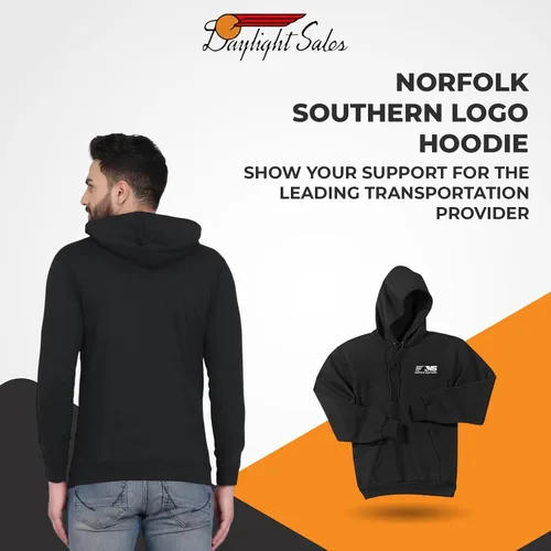 Vista 4 de Daylight Sales Norfolk Southern Thoroughbred - Sudadera con capucha con logotipo 68