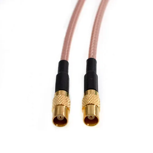 Vista 3 de 2pcs RF RG316 Pigtail MCX Conector de antena macho a MCX hembra adaptador coaxial cable de extensión (1m/39.3")