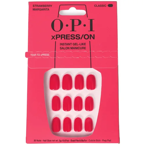Vista 26 de OPI xPRESS/ON Press on Nails Short Round Classic, Long Almond & Coffin Shape Press-On Professional Nail Art Kit