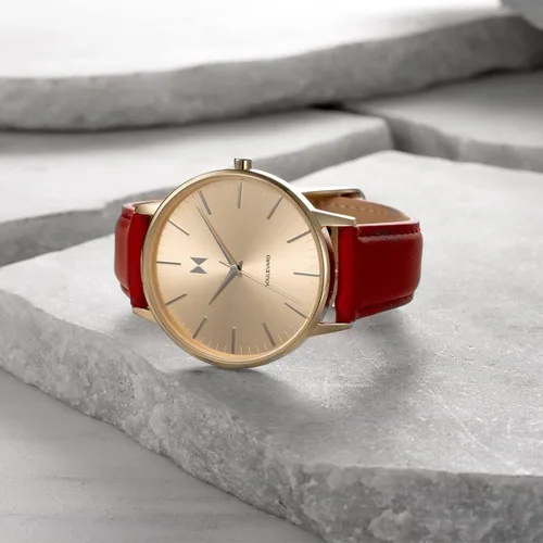 Vista 5 de MVMT Boulevard - Reloj para mujer (1.496 in), color rojo rubí