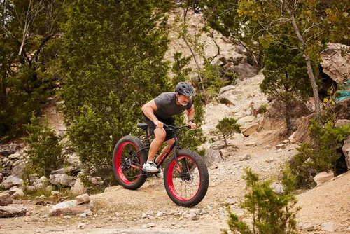 Vista 6 de Huffy Bicicletas de montaña para hombres, tamaños de 26/27.5 pulgadas, múltiples velocidades, suspensión disponible, opción de neumático grueso