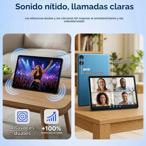 Vista 7 de SVITOO Android Tablet 10 Inch, 20GB RAM 128GB ROM Expandable WiFi 6 Blue