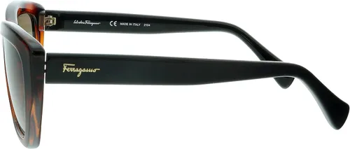 Vista 3 de Salvatore Ferragamo SF958S 214 Tortoise - Gafas de sol rectangulares para mujer, Carey