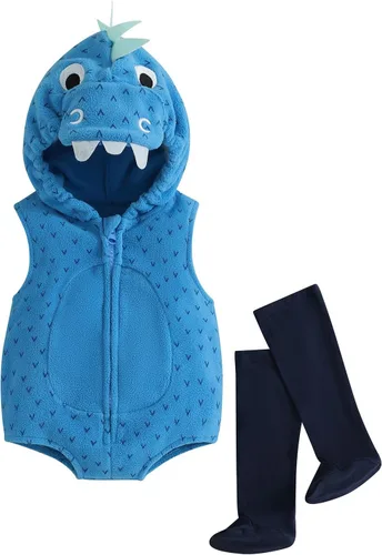 Vista 8 de Madjtlqy Disfraz de Halloween para bebé, ropa con capucha y calcetines largos Abeja
