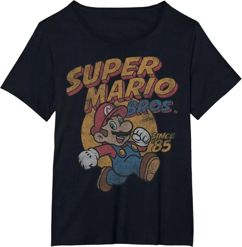 Vista 27 de Super Mario Bros. Desde '85 Camiseta Vintage con Póster' Negro