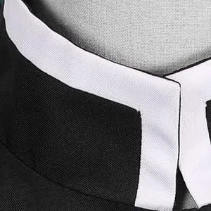 Vista 7 de miccostumes Disfraz de anime para hombre, kimono negro y verde, uniforme