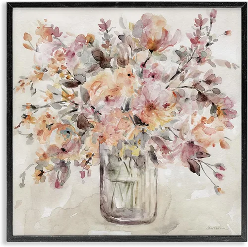Vista 16 de Spring Floral Dollops' Framed Giclee Art