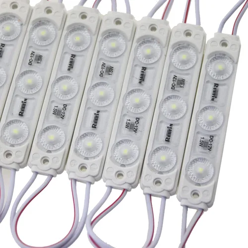 Vista 4 de Super brillante 200 unids nuevo modelo 2835 3 LED módulo signo luces escaparate llevó luz impermeable decorativa luz para tablero de publicidad led