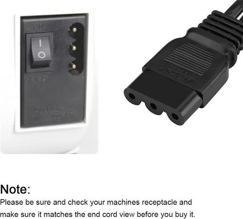 Vista 7 de Pedal de control de pie, pedal de control de pie universal para máquina de coser para el hogar con cable de alimentación de repuesto para JANOME2049