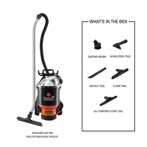 Vista 12 de Aspirador hombro Vac Pro sin bolsa Hoover Commercia ligera mochila aspiradora c2401