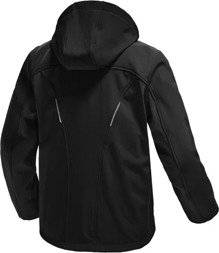 Vista 2 de TBMPOY Chaqueta Softshell con capucha para hombre impermeable resistente al viento esquí senderismo ropa exterior con forro polar