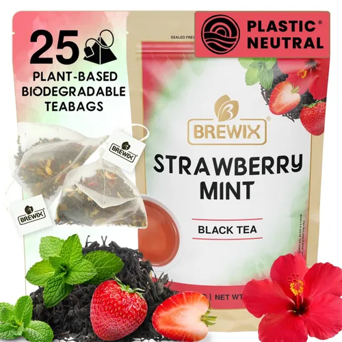 Vista 15 de BREWIX, Bedtime Blossom - Té suelto de hierbas (más de 50 tazas) sin cafeína y totalmente natural Mezcla relajante floral nocturna Rooibos
