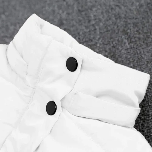 Vista 4 de Chaqueta de invierno para bebés y niñas de 1 a 6 años de edad, de manga larga, con capucha