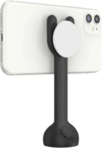 Vista 8 de PopSockets Soporte y soporte para teléfono, soporte de trípode para teléfono, soporte universal para dispositivo - negro