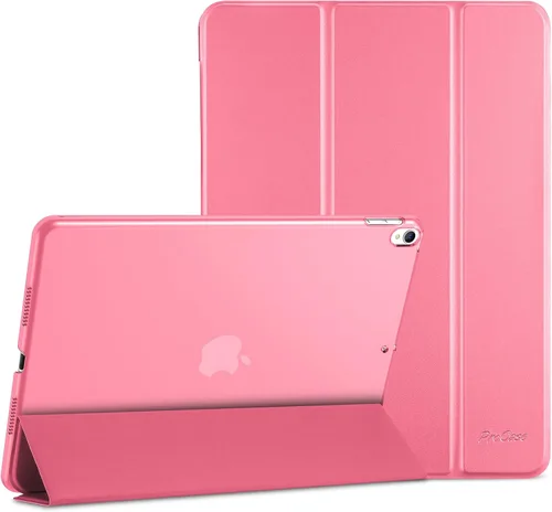 Vista 13 de ProCase Funda Inteligente para iPad Air de 10,5" 3ª Generación 2019 / iPad Pro 2017, Funda Delgada con Soporte con Parte Trasera Translúcida Negro