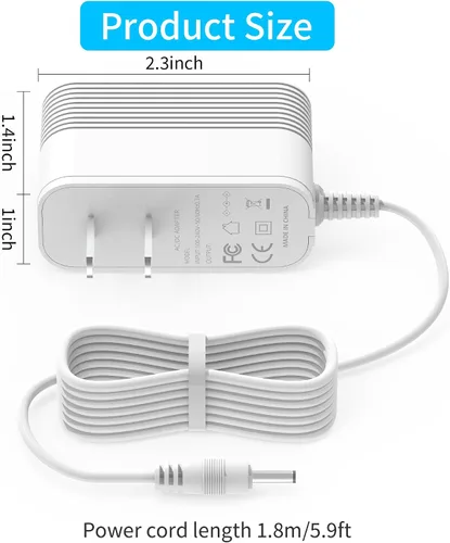 Vista 7 de Cargador de repuesto de 19.2 V para Verilux HappyLight Lucent VT22WW3 lámpara de terapia de luz adaptador de CA