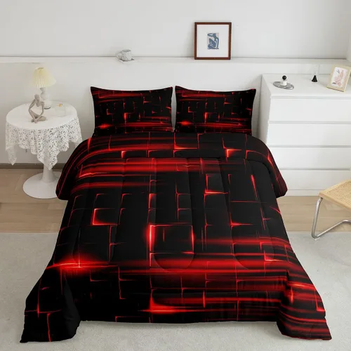 Vista 25 de Juego de edredón con siluetas de oso para niños, tamaño individual, decoración de Navidad para niños y niñas, adultos, edredón de plumón de pinos