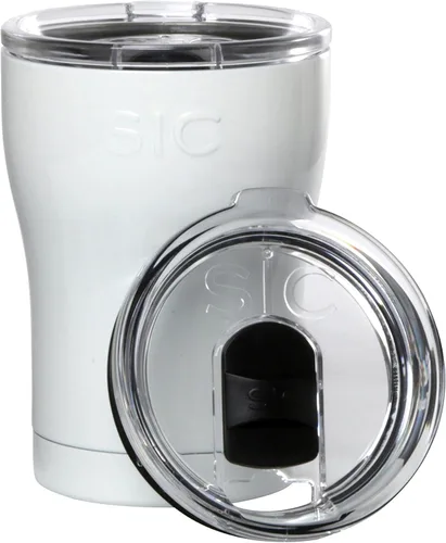 Vista 12 de Seriously Ice Cold SIC - Vaso de viaje aislado de 12 onzas, acero inoxidable de doble pared de alta calidad, tapa sin BPA a prueba de fugas