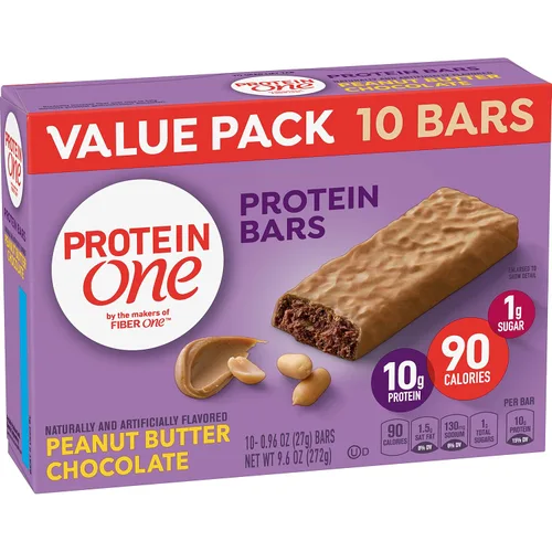 Vista 6 de Protein One Barra de proteína de chispas de chocolate de 90 calorías, 4.8 onzas (5 unidades)