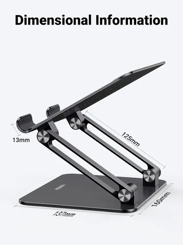 Vista 7 de UGREEN Soporte para Tableta para Escritorio con Doble Varilla de Soporte de Aluminio Ajustable Multi-Ángulo Accesorios de Oficina en Casa Compatible