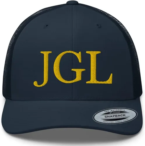 Vista 3 de RIVEMUG JGL - Gorra de camionero bordada en oro Chapo Guzman Chapito 701 con cierre de presión ajustable Gorra JGL