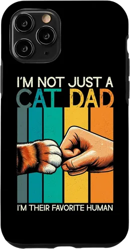 Vista 27 de Cat Dad Father Cat Lover Parent Father's Day Papa Fatherhood Case for iPhone 16