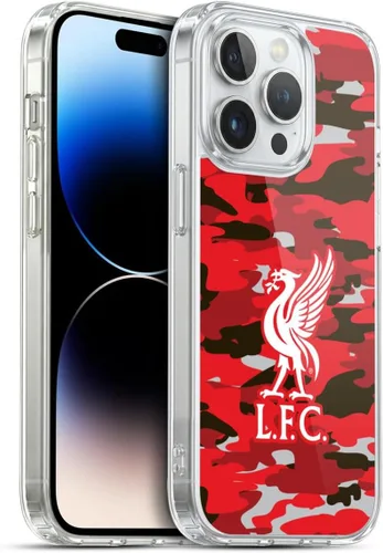 Vista 106 de Head Case Designs Funda de gel con licencia oficial del Liverpool Football Club Away Colourways Crest Camou [protección de grado militar] compatible