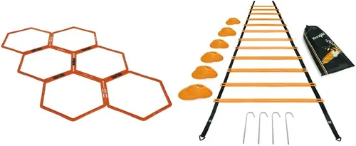 Vista 6 de Yes4All Anillos hexagonales de agilidad/anillos de velocidad con bolsa de transporte – Anillos hexagonales, obstáculos de agilidad