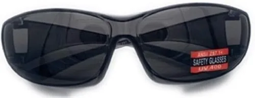 Vista 2 de Gafas de seguridad con protección lateral ANSI Z87.1, protección UV que se adapta a los lentes
