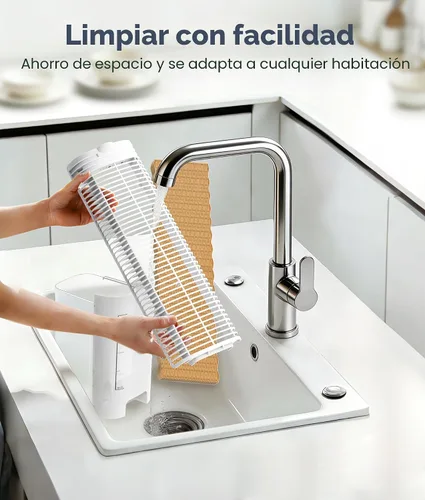 Vista 7 de Enfriador de aire evaporativo portátil, ventiladores de enfriamiento 3 en 1 que soplan aire frío con tanque de agua de 3 L, ventilador de torre