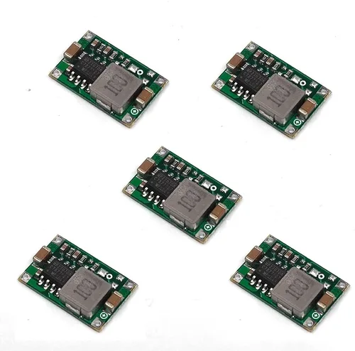Vista 5 de Generic Mini MP1584EN DC-DC Convertidor Buck Módulo de Fuente de Alimentación Ajustable 24V a 12V 9V 5V 3.3V (Paquete de 5) - Verde - Conector Micro