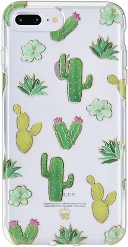 Vista 13 de VELVET CAVIAR Funda brillante iridiscente para iPhone 8 Plus/iPhone 7 Plus, funda protectora estética para mujer (cuarzo ópalo azul)