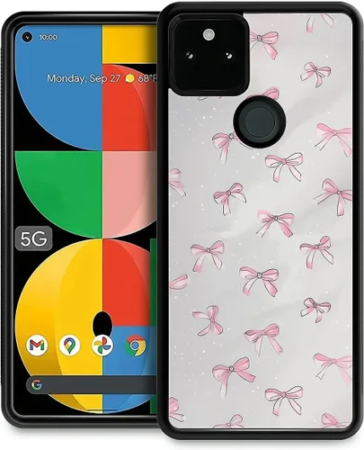 Vista 27 de Compatible con Google Pixel 4A 5G Mobile Case Creative Acrylic Panel trasero Silicona Protección Grip especialmente diseñado para Google Pixel 4A 5G
