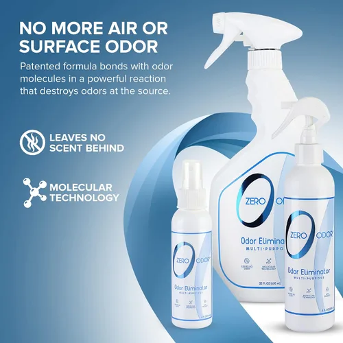 Vista 3 de Zero Odor - Eliminador de olores fuertes multiusos para hogar, oficina, automóvil, baño, hotel, desodorante de habitación y neutralizador de olores