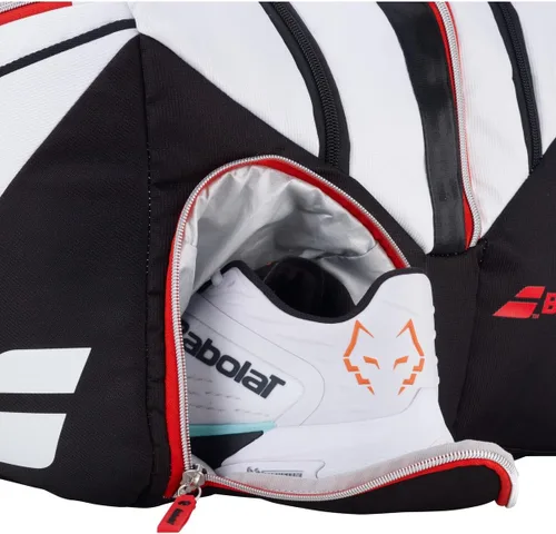 Vista 4 de Babolat RH Pro Technical Bolsa de Padel (Blanco/Negro/Rojo)