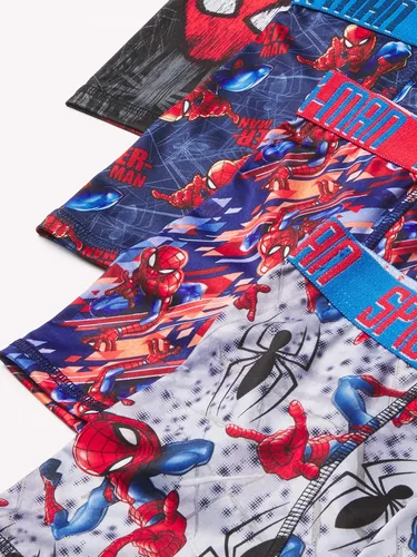 Vista 4 de Spiderman Boys' Boxer Brief Multipacks with Multiple Print Choices Available in Sizes 4, 6, 8, 10, and 12