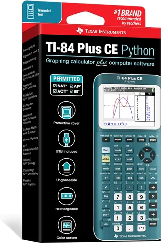 Vista 9 de Calculadora gráfica TI-84 Plus CE, Trinomio Verde Azulado Trinomial Teal