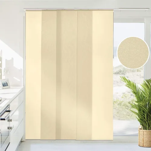 Vista 9 de CHICOLOGY Persianas de puertas corredizas, Persianas para puertas corredizas de vidrio, persianas verticales para puertas de patio, divisor