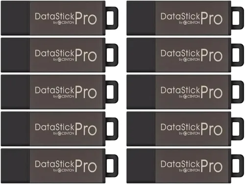 Vista 7 de Centon DataStick Pro - Unidad flash USB 2.0 de 16 GB x 2, color gris (DSP16GB2PK)