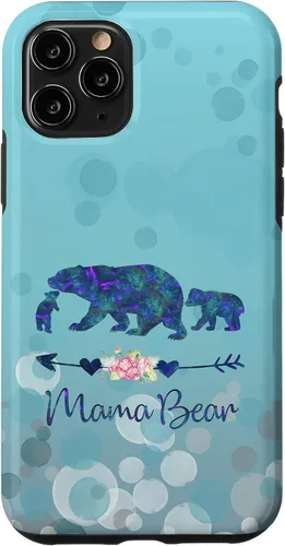 Vista 28 de iPhone 12 Pro Max - Carcasa para iPhone 12, diseño floral, color azul claro