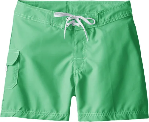 Vista 13 de Kanu Surf Sassy UPF 50+ - Pantalón corto de traje de baño de secado rápido para niña Alania Verde Floral