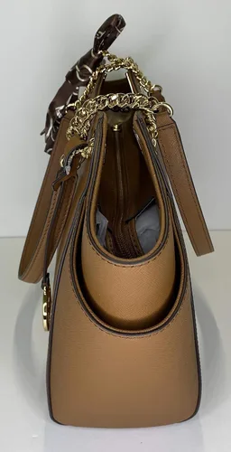 Vista 9 de MICHAEL Michael Kors Jet Set Bolsa de hombro de cadena grande con cartera grande para teléfono y bufanda delgada