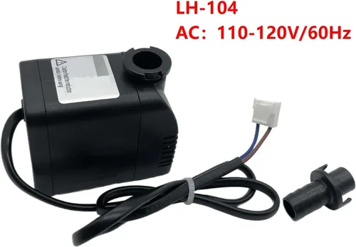 Vista 2 de Máquina de hielo Bomba de agua Bomba sumergible Bomba de circulación superior LH-104 15W 110-120V/60Hz Bomba de agua para máquina de hielo