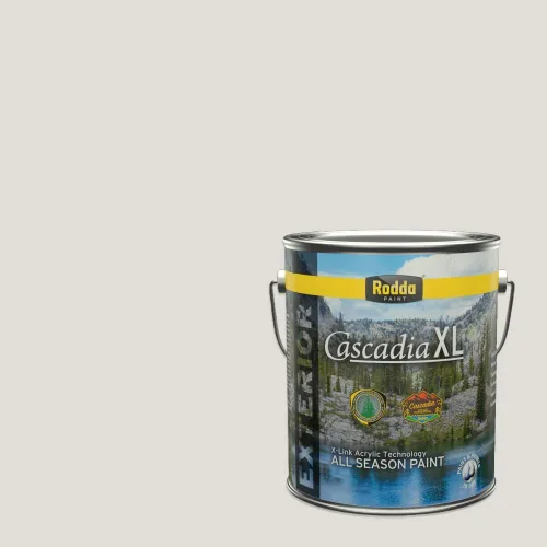 Vista 145 de Rodda Paint CASCADIA XL - Pintura satinada e imprimación para exteriores en uno, cuarto de galón, pastel en polvo